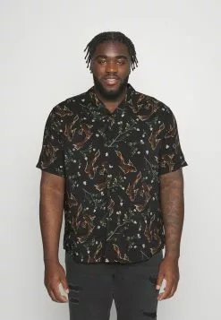 Pier One ASIAN PRINT RESORT - Overhemd - Black
