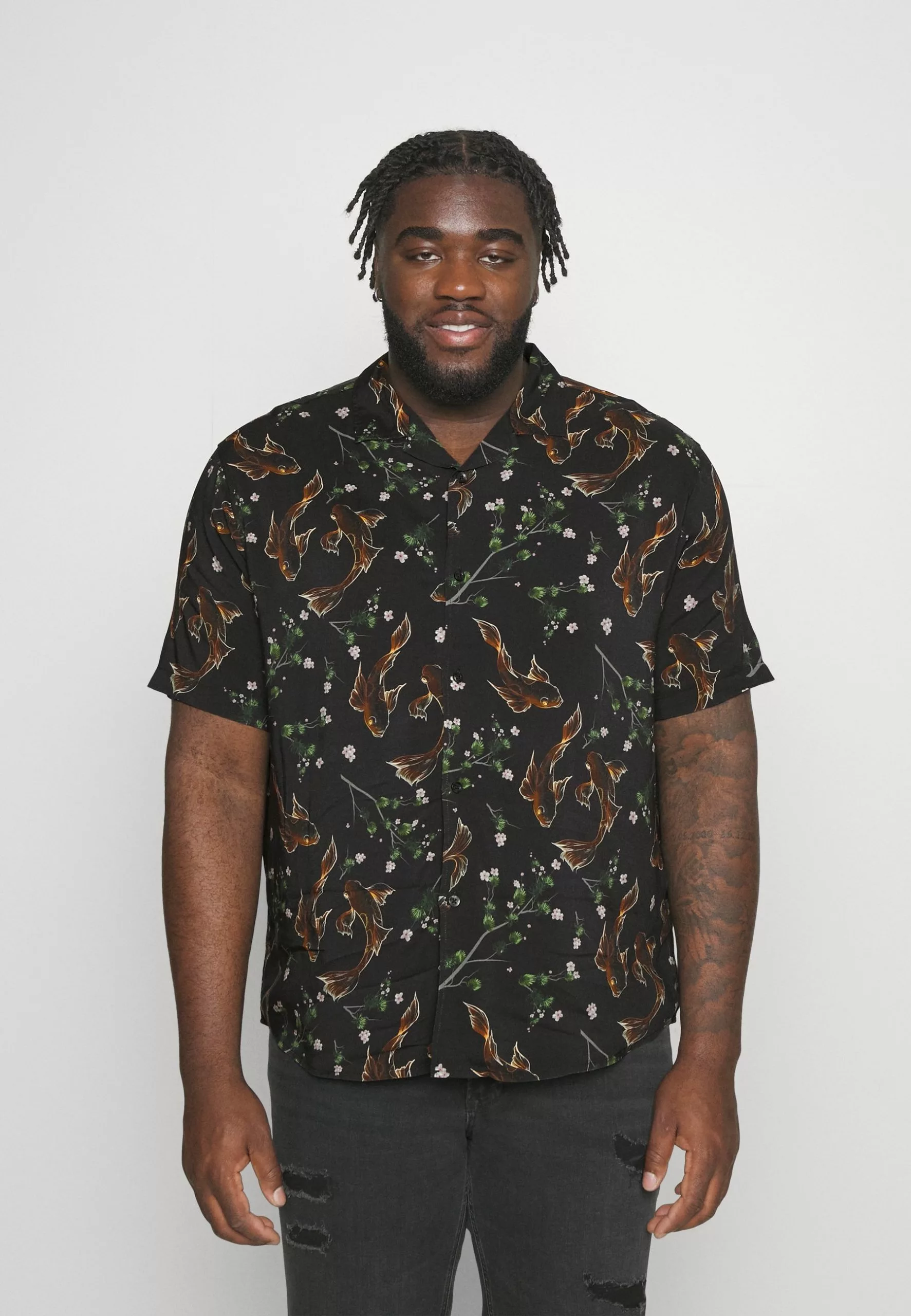 Pier One ASIAN PRINT RESORT - Overhemd - Black 2 Pier One ASIAN PRINT RESORT - Overhemd - Black