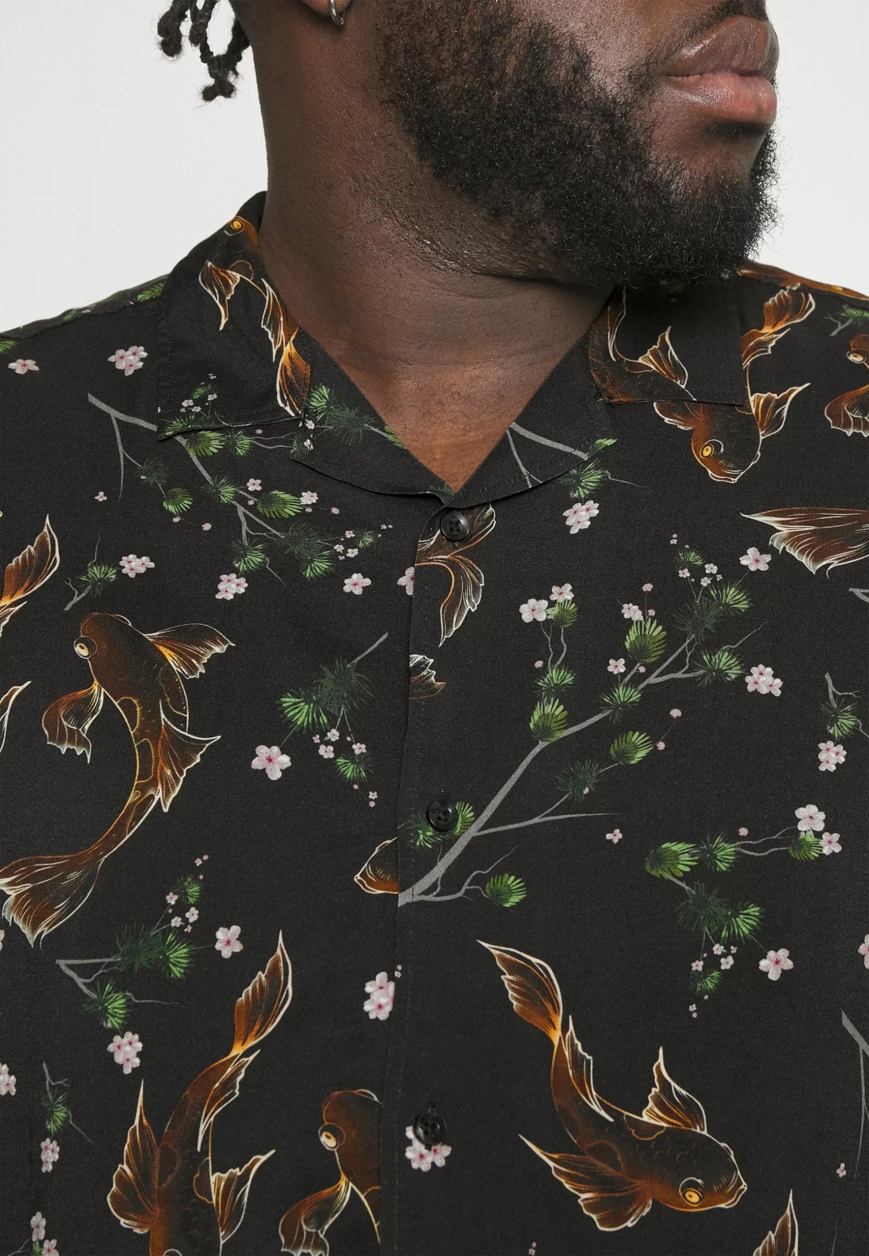 Pier One ASIAN PRINT RESORT - Overhemd - Black 6 Pier One ASIAN PRINT RESORT - Overhemd - Black - Afbeelding 5