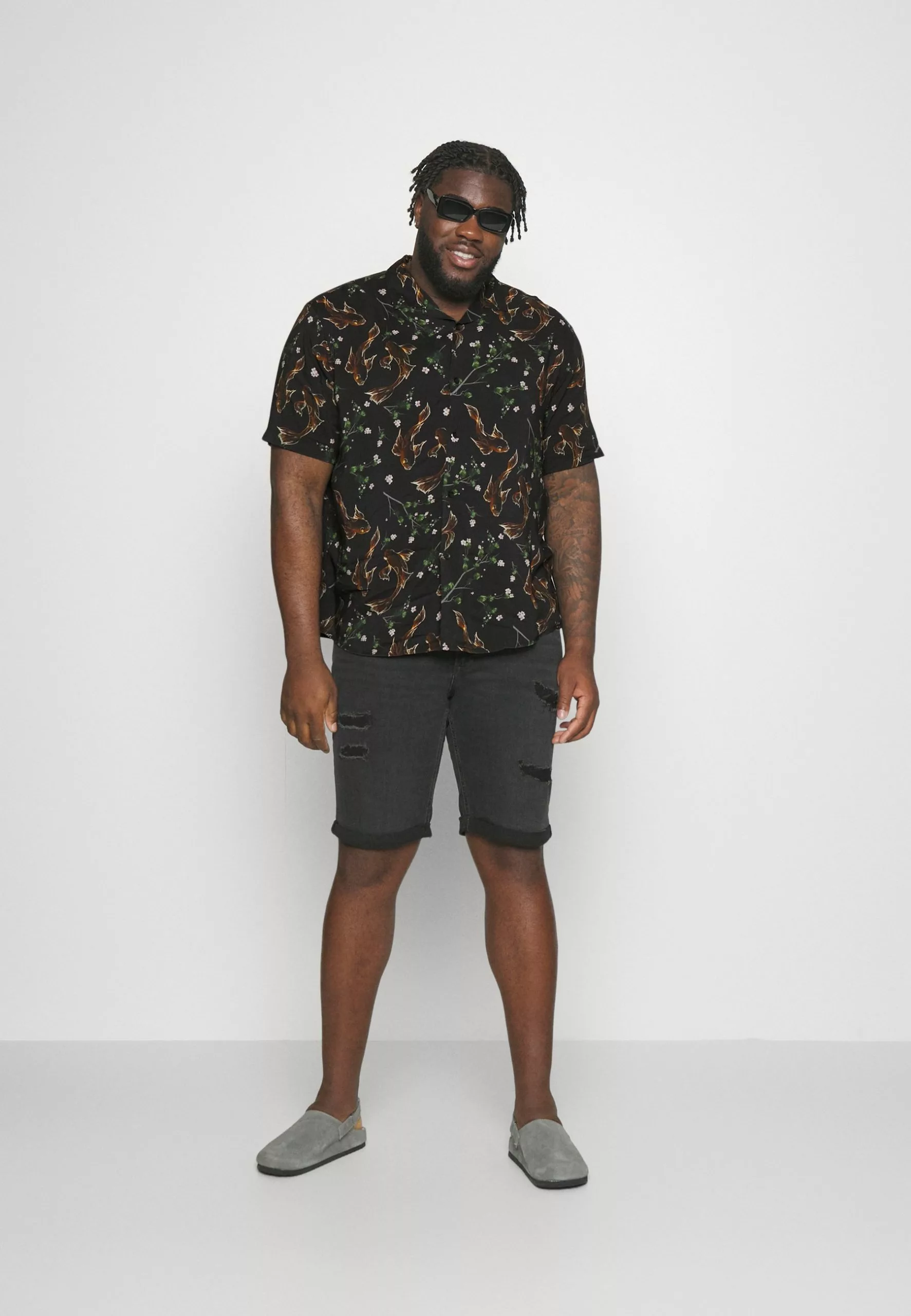 Pier One ASIAN PRINT RESORT - Overhemd - Black 3 Pier One ASIAN PRINT RESORT - Overhemd - Black - Afbeelding 2